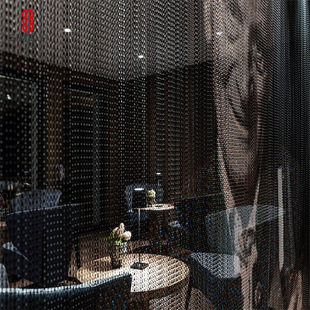 金属垂帘铝质金属门帘装饰网帘展厅装饰帘吊顶餐厅酒店