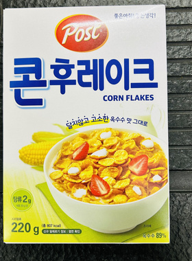 韩国进口早餐麦片玉米麦片POST牌代餐早餐麦片220克沈阳发货包邮