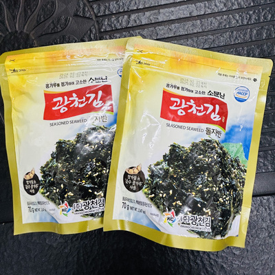 即食原味广川袋装海苔70克