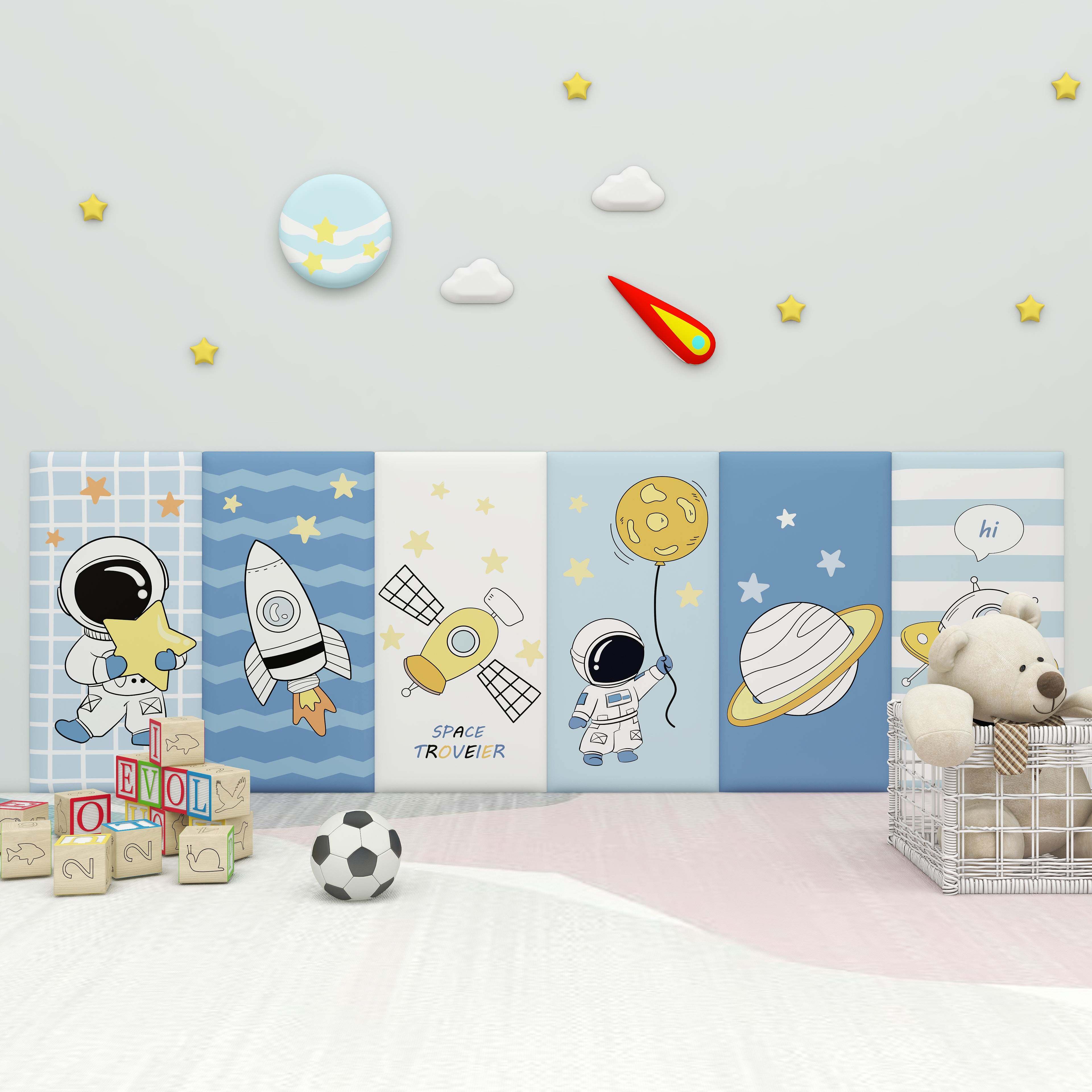 婴儿卡通防撞贴儿童海绵软包墙贴宝宝防碰撞墙围护墙动漫装饰自粘