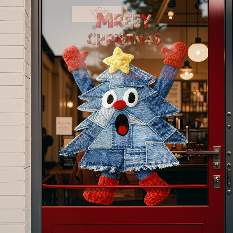 圣诞场景氛围布置高级感新款静电