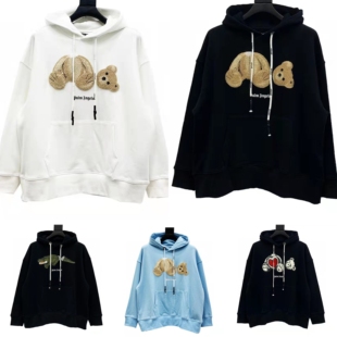 潮牌palm棕榈断头熊卫衣连帽衫 天使休闲宽松男女情侣装经典小熊