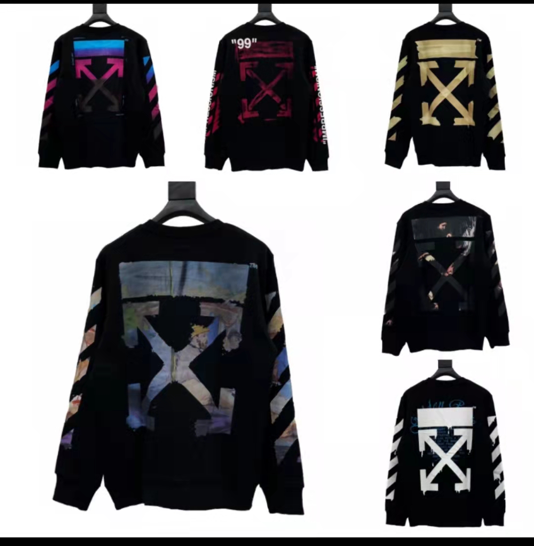 箭头印花休闲圆领