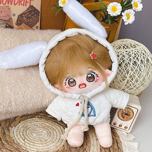 Хлопковая кукла, комплект, мультяшная толстовка для одевания, 20см, (в наличии на складе), детская одежда