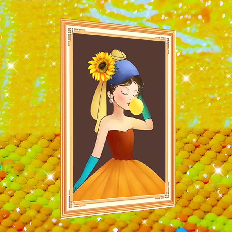 儿童女孩房间钻石画diy