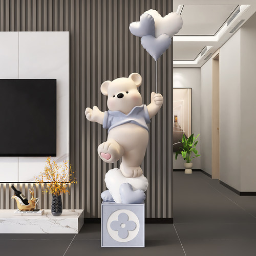 会唱歌的大型熊落地摆件