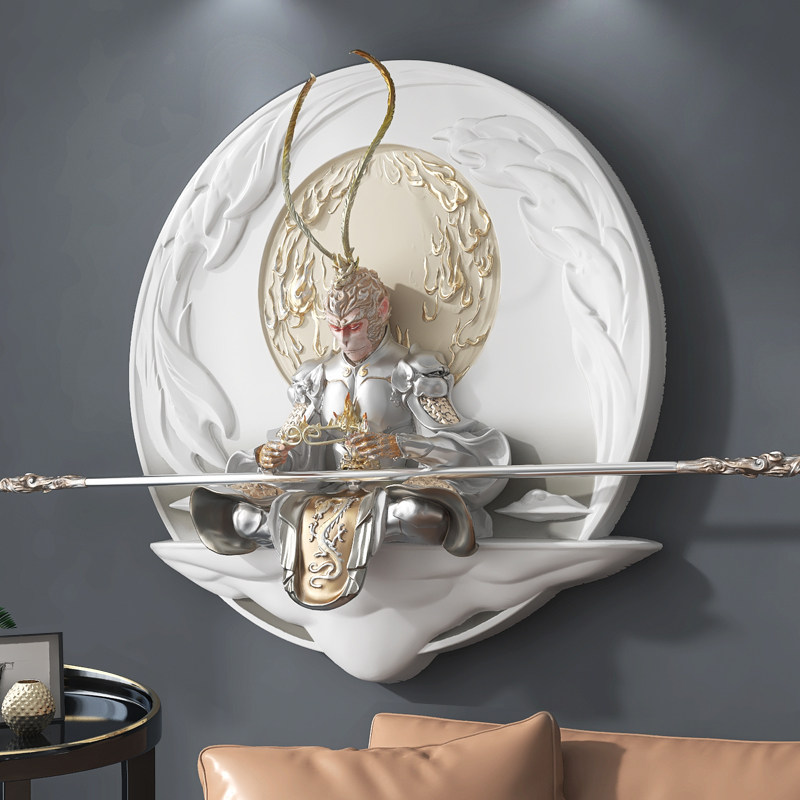 斗战胜佛立体入户玄关装饰画客厅沙发背景墙挂画办公室孙悟空壁画