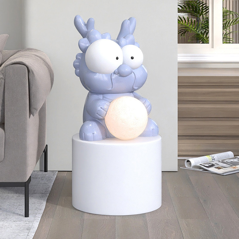 布科可爱小神龙氛围灯落地摆件