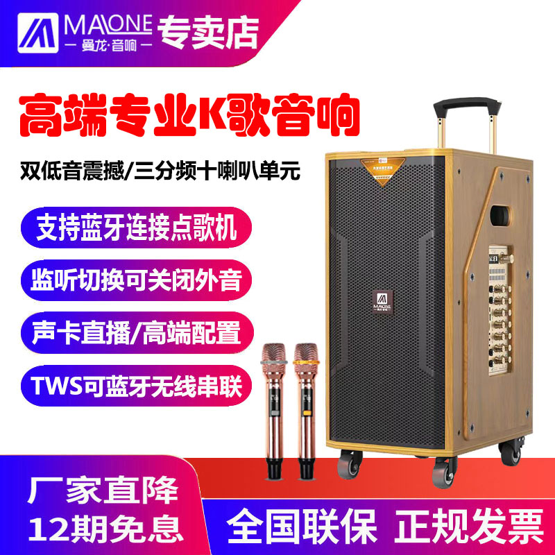 曼龙大功率户外唱歌广场舞音响图片
