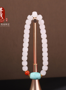 适合夏天佩戴的羊脂玉小串羊脂玉