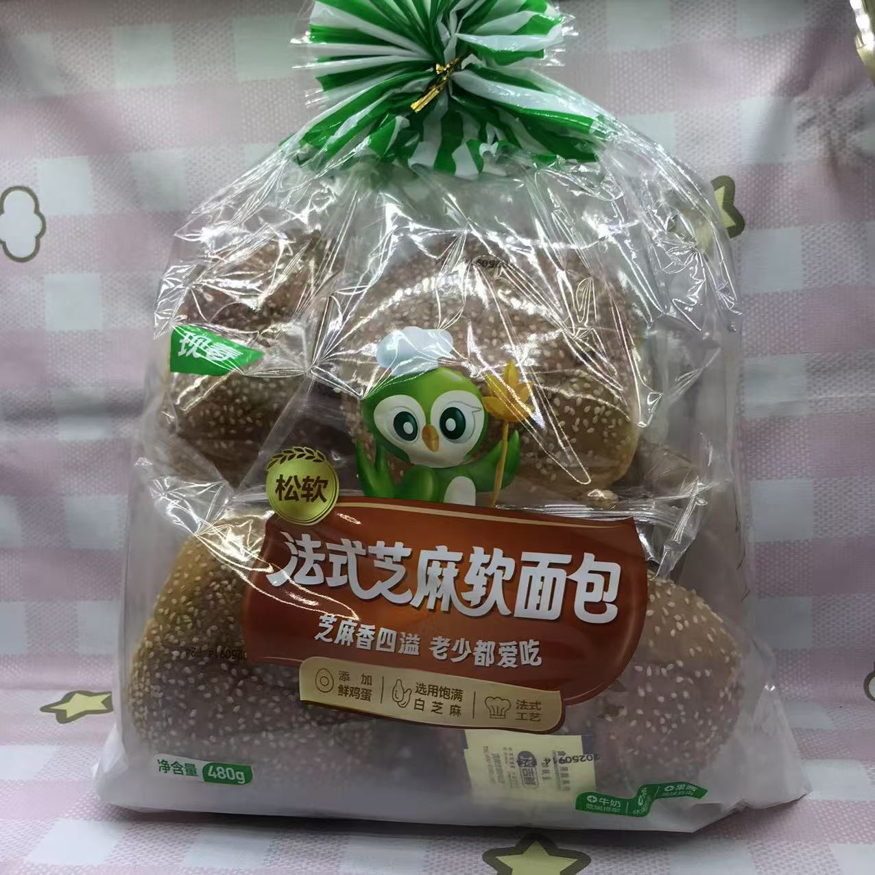 现春牌小米面包芝麻面包玉米烧饼袋装内蒙古通辽生产