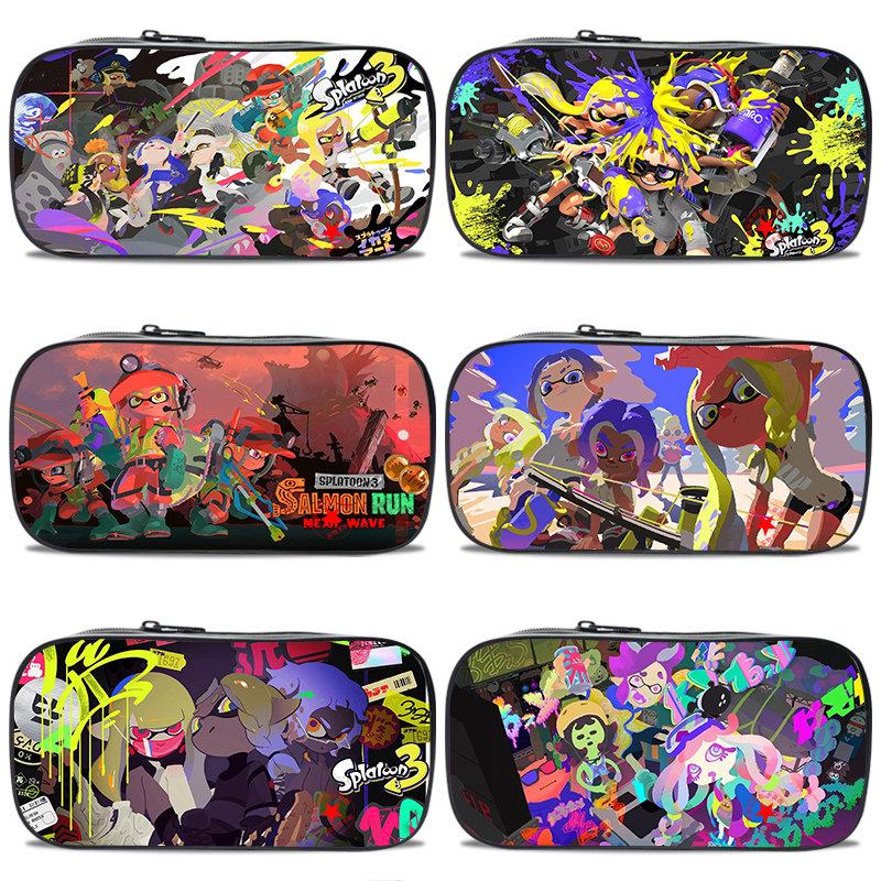 Splatoon喷射战士笔袋多功能简约三层文具收纳盒小学生初中生新款帆布印花笔袋个性潮流文具盒男孩子,文具电教/文化用品/商务用品,笔袋,淘宝优惠券,粉丝福利购,淘宝优惠卷