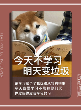 网络搞笑mini6创意Air5适用iPad2022第10代平板保护套10.9寸保护壳Pro2021版10.2寸2018 9.7air3/2柴犬学习11