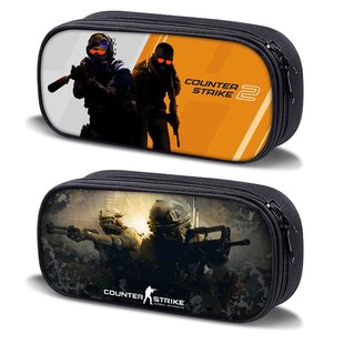 Counter-Strike酷帅男孩笔袋反恐精英游戏周边学生文具盒防水耐脏小学生初中生大容量文具笔袋2024新款铅笔盒