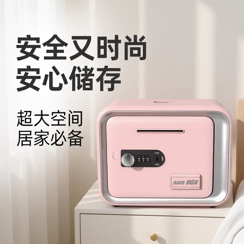 2026新款密码锁耐摔金属存钱罐图片