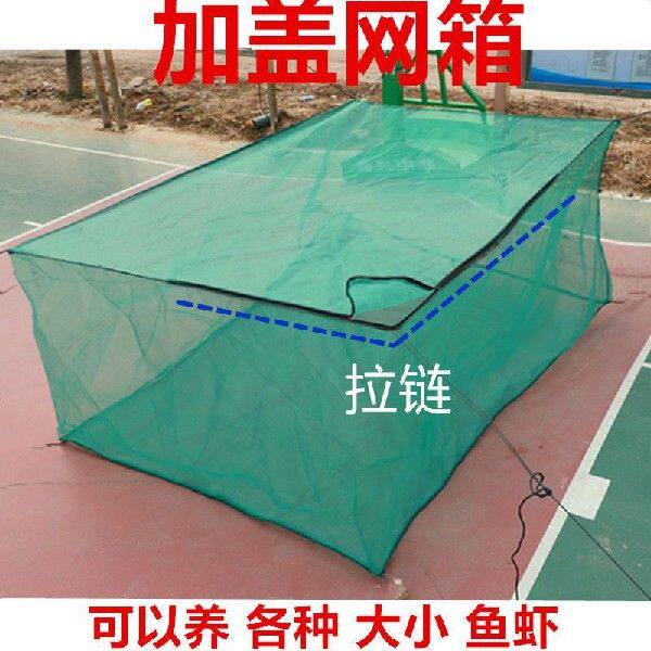 加厚养鱼专用网加盖网箱箱鳝鱼养殖巢养鱼网箱存鱼网箱专用大号新