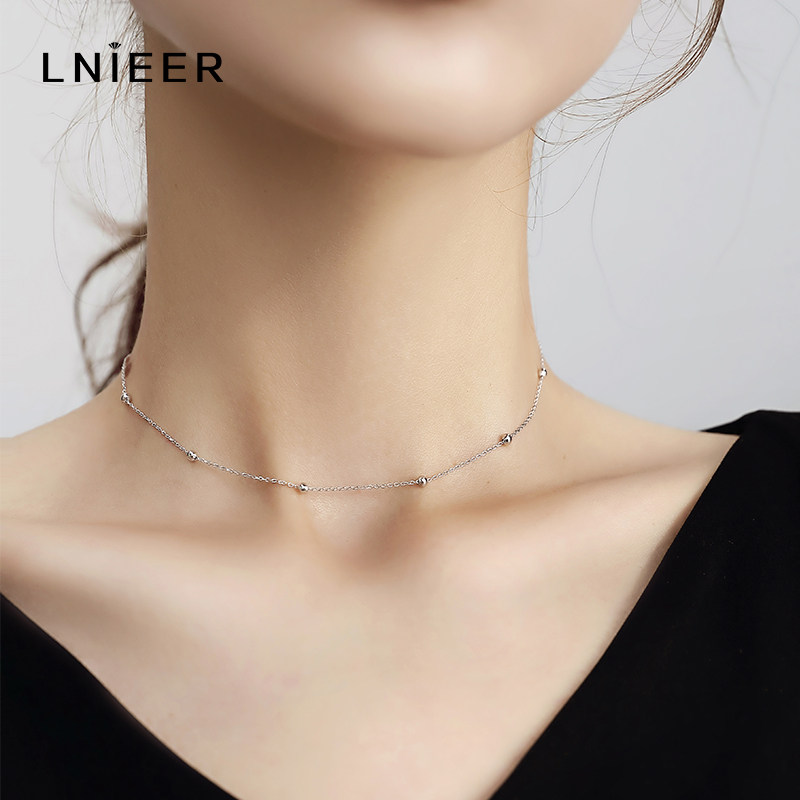 925纯银项链2022新款女锁骨链短款颈链简约颈带小众设计感choker在类目 饰品/流行首饰/时尚饰品新, 项链中 - 来自Buy2taobao.com提供专业的淘宝代购服务