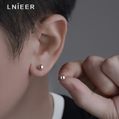 养耳洞单只耳饰爆款 999纯银耳钉男高级感男士 耳环个性 潮男耳骨钉