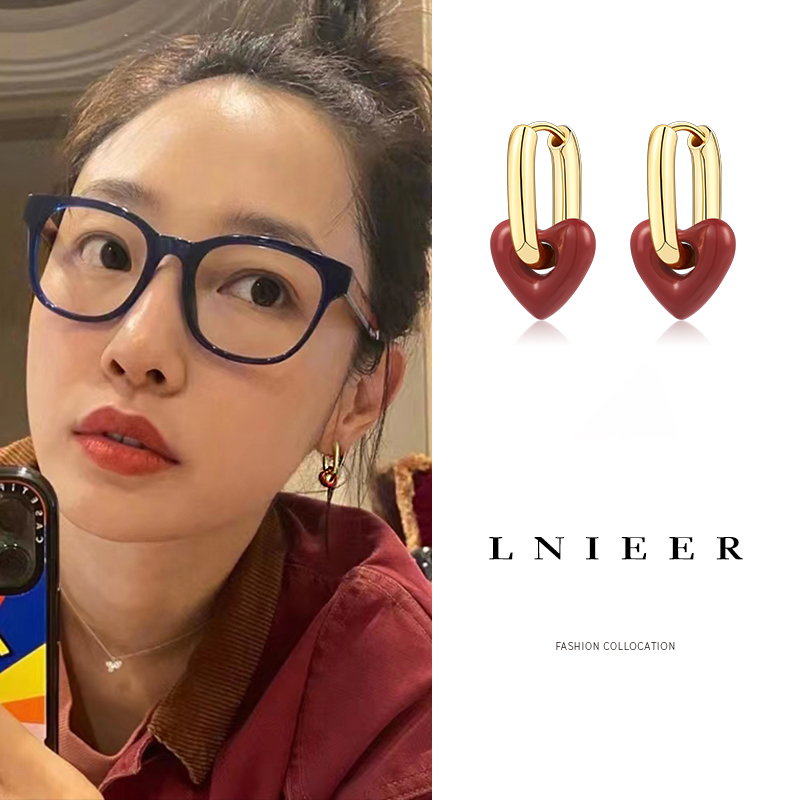LNIEER日韩女耳环气质百搭耳饰品
