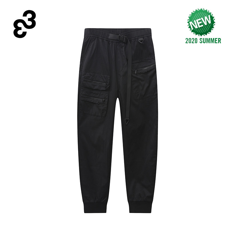 33(服饰)潮牌夏季新品基础版工装抛袋宽松小脚情侣长裤男女裤子