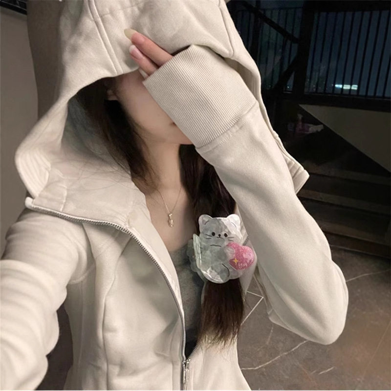 连帽拉链瑜伽服运动秋装