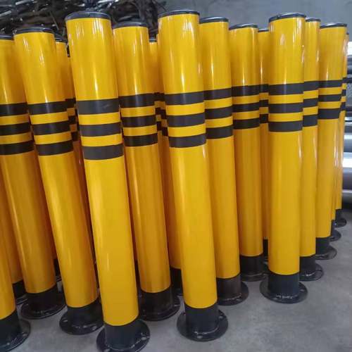 反光防撞柱钢管隔离柱隔离桩警示柱隔离防护防撞立柱警示反光抗压