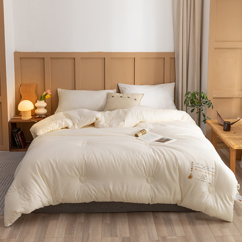 日式无印A类原棉大豆被全棉良品纯棉酒店被芯无荧光冬被四季款被