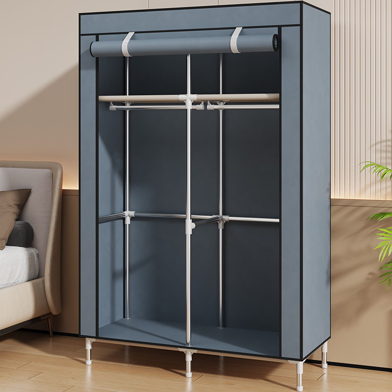 出租房简易衣柜家用卧室单人组装布衣柜2025爆款宿舍小型收纳衣橱