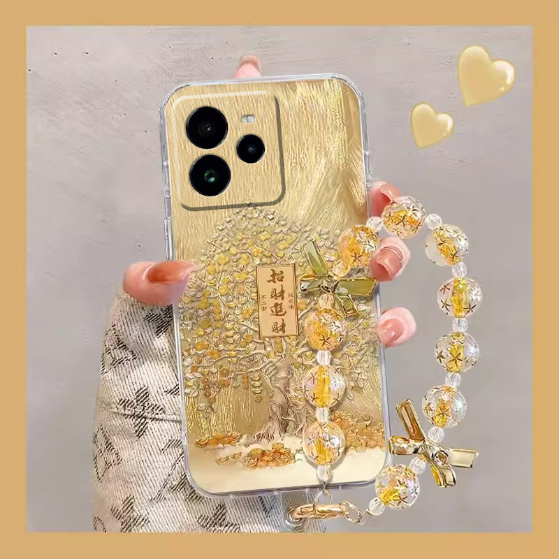 金色招财树新年过年春节蛇年带手链