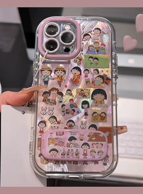 适用小米红米k80手机壳k70pro羽纱k60e卡通k50动漫k40s樱桃k30i小丸子note14带noto13立体12镜子redmi支架女p