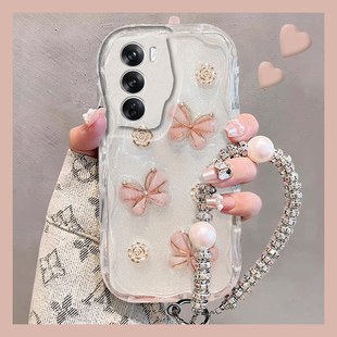 适用opporeno13手机壳reno13pro立体reon12山茶花11蝴蝶结10滴胶6韩系9小众7艺术8高级4se十8pro+3元气版oppo