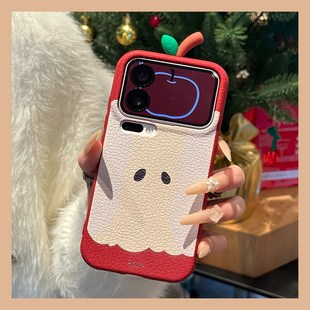 立体苹果核适用华为mate80promax手机壳mete80gts卡通70air红色60pro 创意50e小众40仿皮30e皮纹十honor简约p