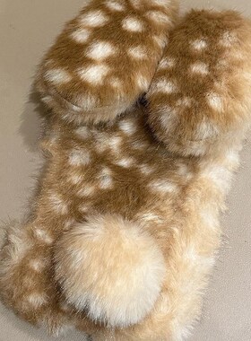 毛绒兔子耳朵适用华为nova15手机壳nove14活力版13ultra秋冬12pro毛茸茸11se卡通10z立体2plus拼色7i晕染3e/9