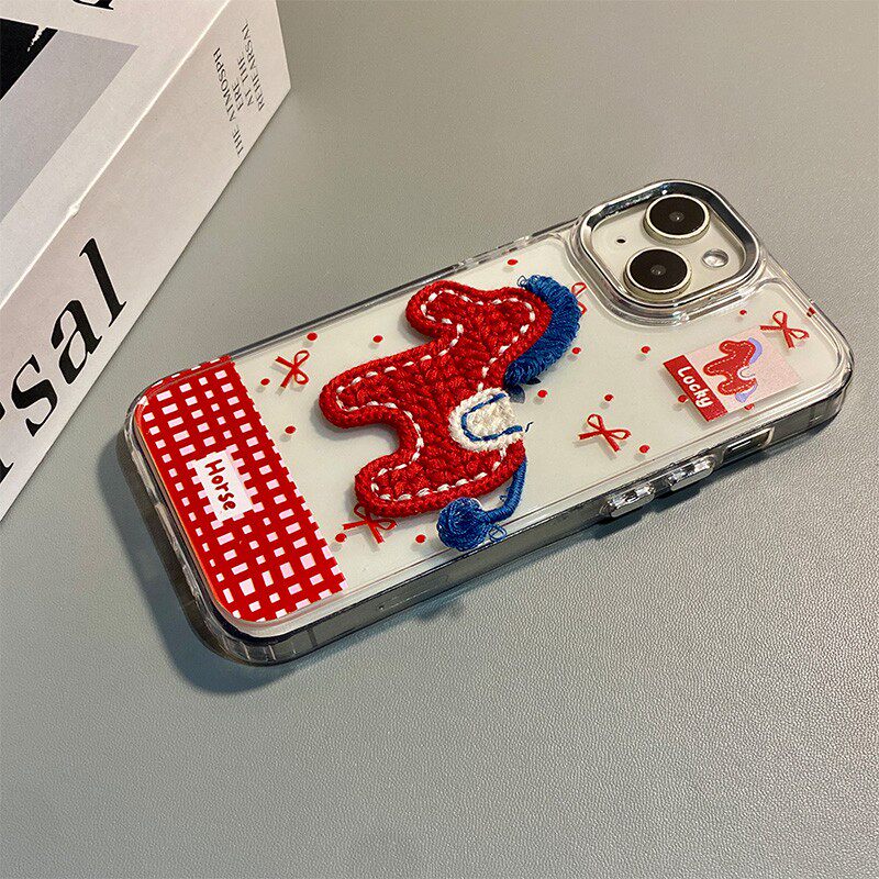 手机壳硅胶新年2026马年卡通小马