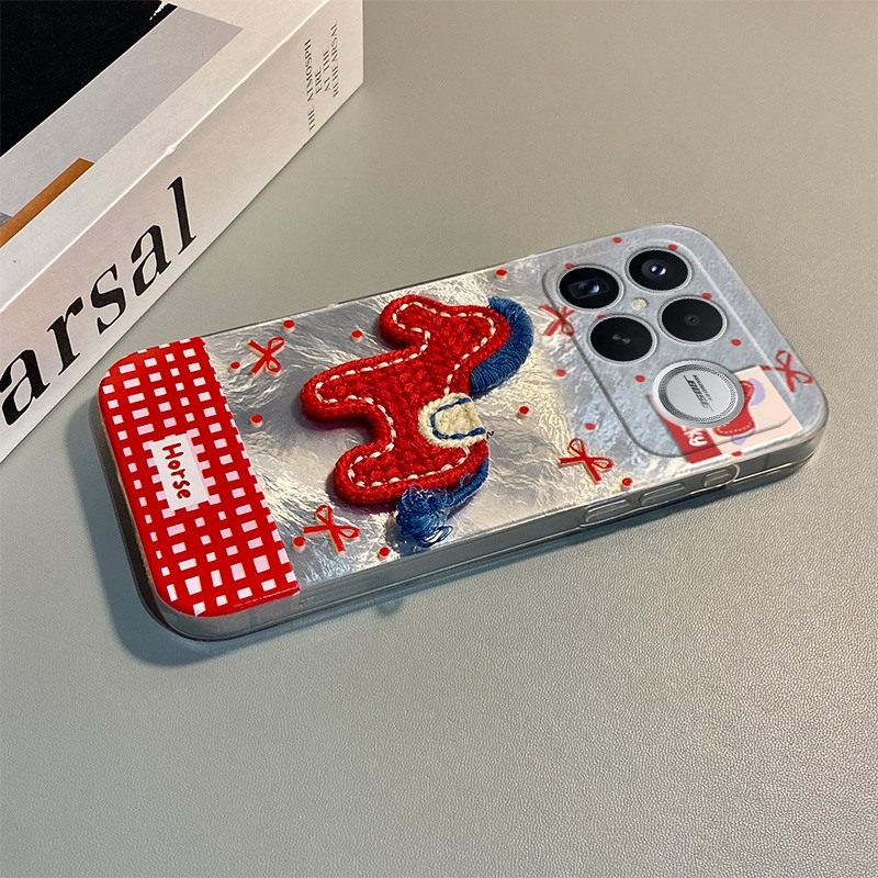 手机壳硅胶2026马年卡通刺绣小马