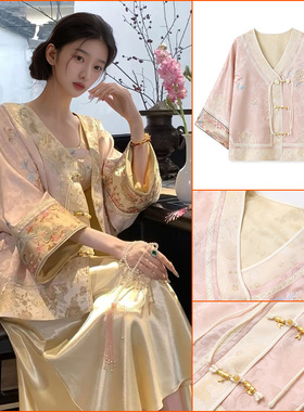 2025年新款高级感国风重工刺绣新中式风时尚气质感女薄外套