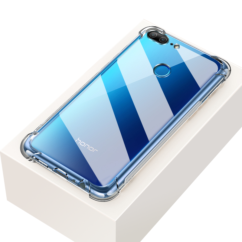 华为荣耀9青春版手机壳透明四角气囊荣耀9i防摔爆壳honor9lite液态v9简约男女全包边硅胶v9保护套新品