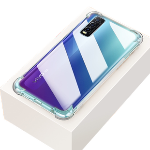 vivoy70s手机壳VivoV2002A四角气囊y50防摔透明壳y3全包边硅胶y5s保护套y7s超薄y9s软外壳防爆新品男女款潮牌