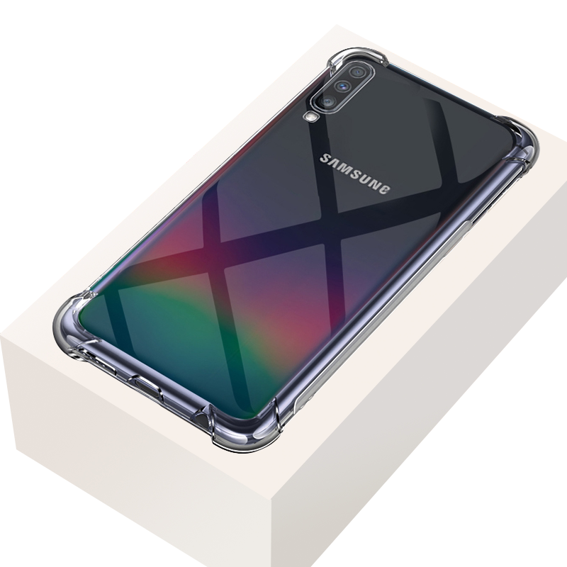 三星 A70手机壳Galaxy A80四角气囊防摔s透明壳SAMSUNG a90全包边保护套a60硅胶SM-a50软外壳A40简约A70S超薄