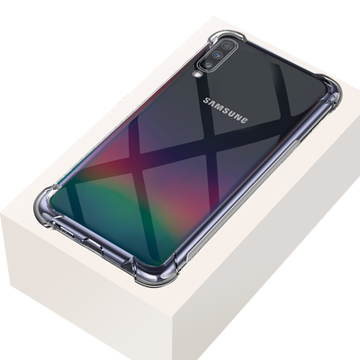 三星 A70手机壳Galaxy A80四角气囊防摔s透明壳SAMSUNG a90全包边保护套a60硅胶SM-a50软外壳A40简约A70S超薄