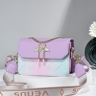 夏季小方包女包2025新款斜挎包天鹅学生单肩韩版链条包清新小包包