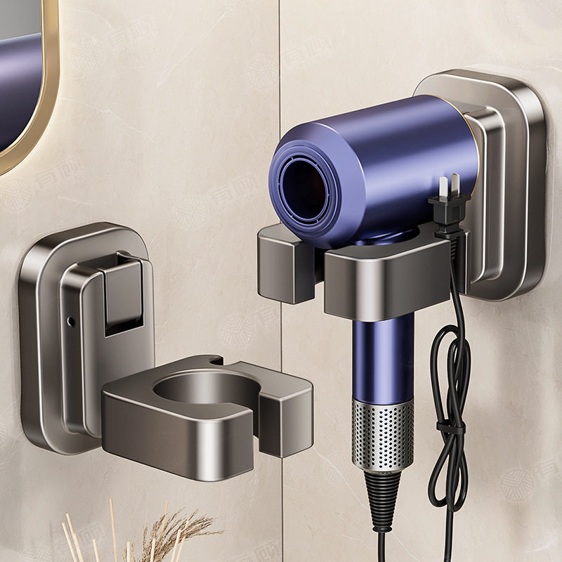 电吹风机免打孔吸盘置物架壁挂式卫生间浴室收纳架绕线风筒支架,家庭/个人清洁工具,吹风机置物架,淘宝优惠券,粉丝福利购,淘宝优惠卷