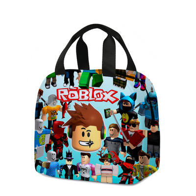 现货ROBLOX儿童午餐包罗布乐思小学生饭盒袋diy冰袋