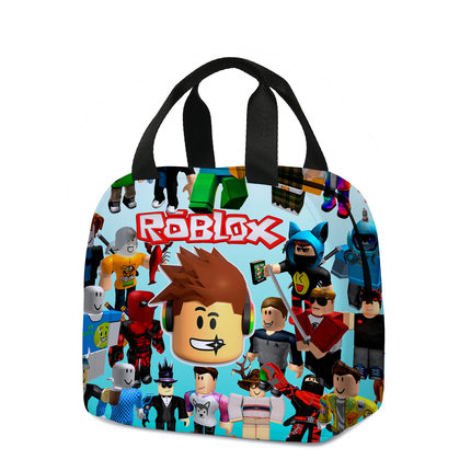 现货ROBLOX儿童午餐包罗布乐思小学生饭盒袋diy冰袋