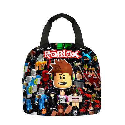 新品ROBLOX儿童午餐包罗布乐思小学生饭盒袋diy冰袋