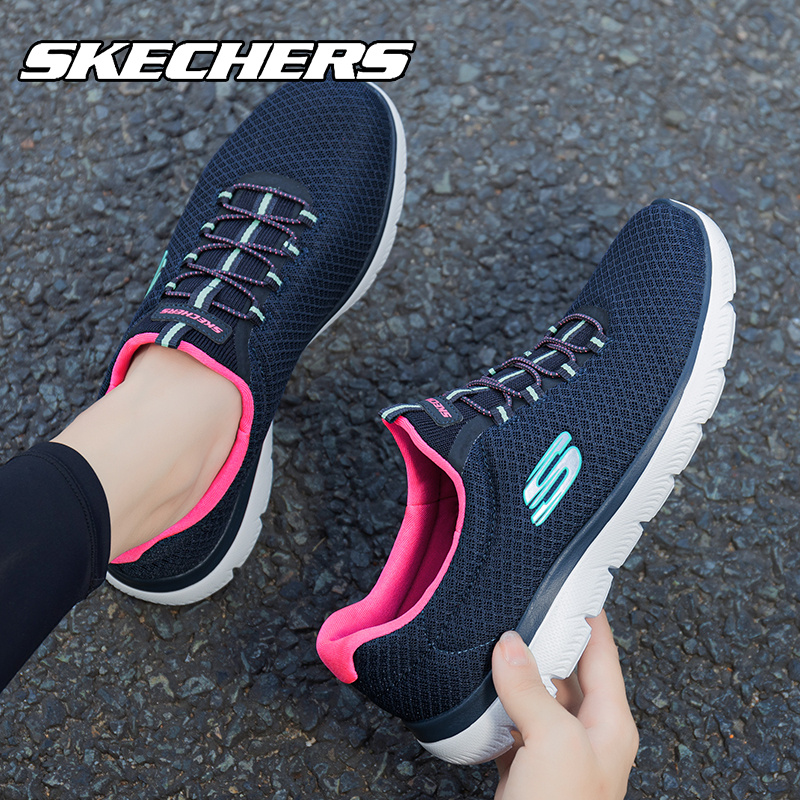 斯凯奇网面透气休闲鞋