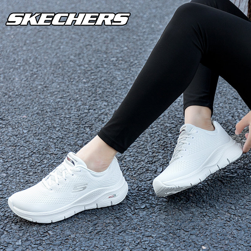 skechers斯凯奇旗舰店轻便缓震跑步鞋女冬季新款网面软底小白鞋女,运动鞋new,跑步鞋,淘宝优惠券,粉丝福利购,淘宝优惠卷