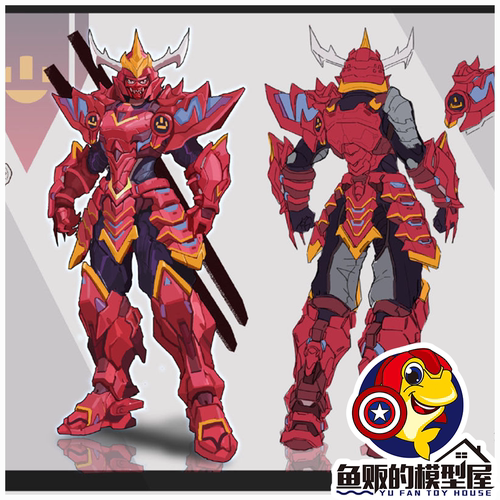 TOYPOINT万界武装赤炎可动人偶