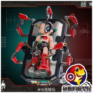 现货 创模玩 TRON Model-Kit 铁臂阿童木 DX版 玩具公仔 拼装模型
