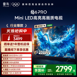 55英寸MiniLED 24款 240Hz平板电视机以旧换新补贴 PRO 雷鸟鹤6